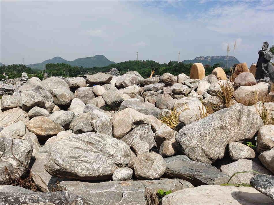 广东吨位泰山石水池假山制作石 天然泰山石厂家供应  泰山石原石供应  大型园林景观石  草坪点缀、假山制作