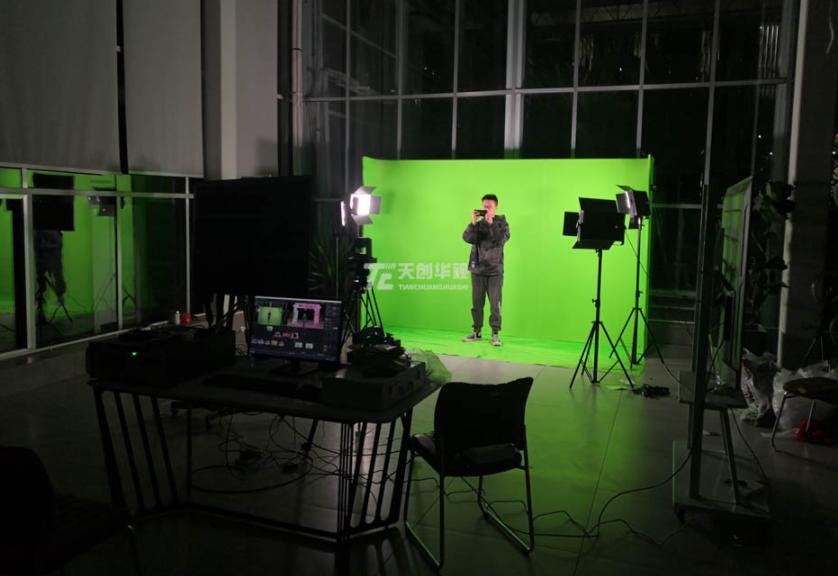 天创华视 关于竖屏直播网红带货场景搭建整体方案  微课慕课系统  虚拟带货场景搭建