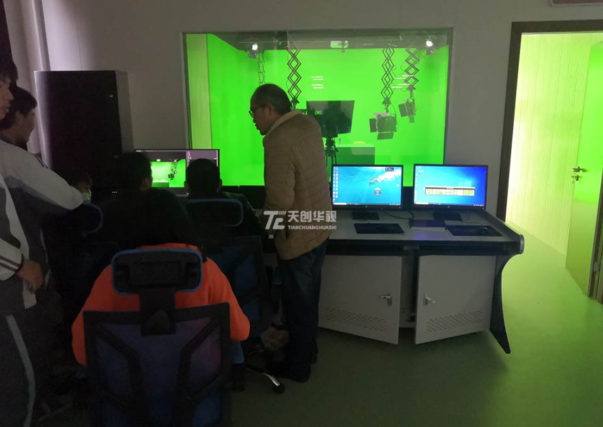 天创华视 真三维虚拟演播室系统整体搭建方案  虚拟演播室搭建  校园演播室制作  虚拟演播室制作厂家
