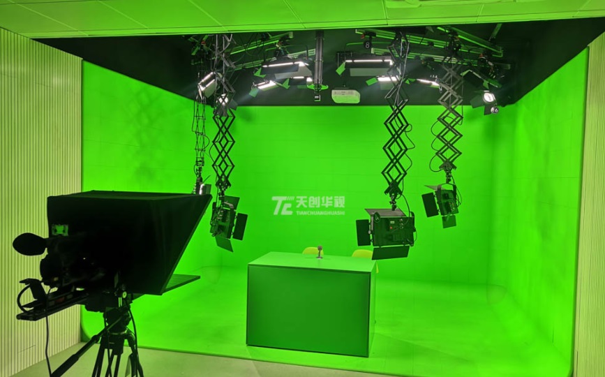 天创华视 真三维虚拟演播室系统整体搭建方案  虚拟演播室搭建  校园演播室制作  虚拟演播室制作厂家