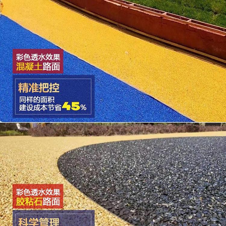 泸州市透水混凝土材料 压模地坪材料厂家  彩色透水混凝土  透水地坪  透水砼