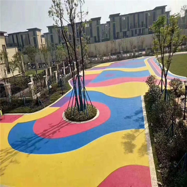 遂宁市 压印混凝土材料厂家 透水地坪保护剂 透水砼材料  彩色透水混凝土  彩色透水地坪
