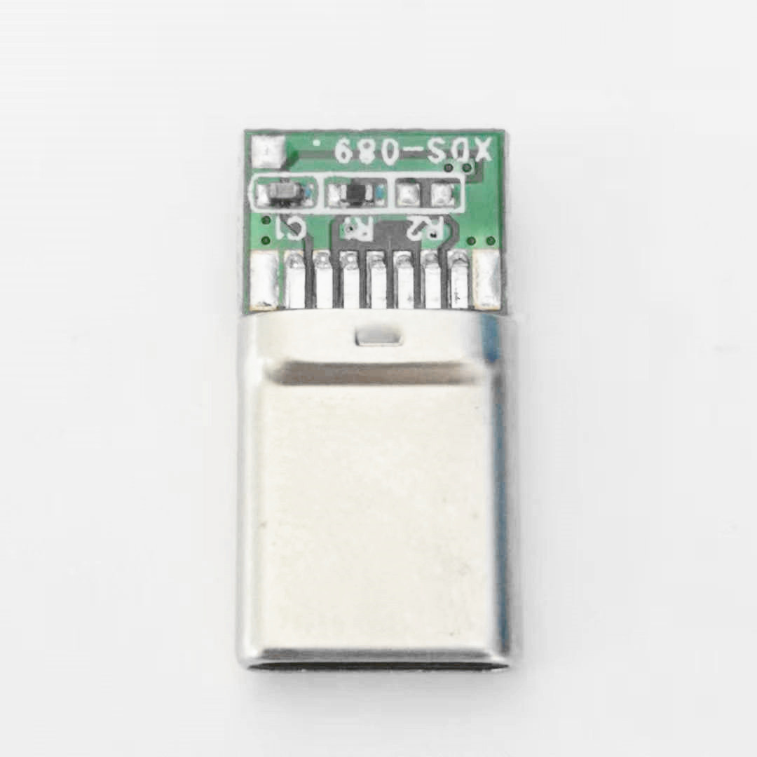 USB 3.1 TYPE-C拉伸公头 14PIN 带线路板  双面插 焊线式