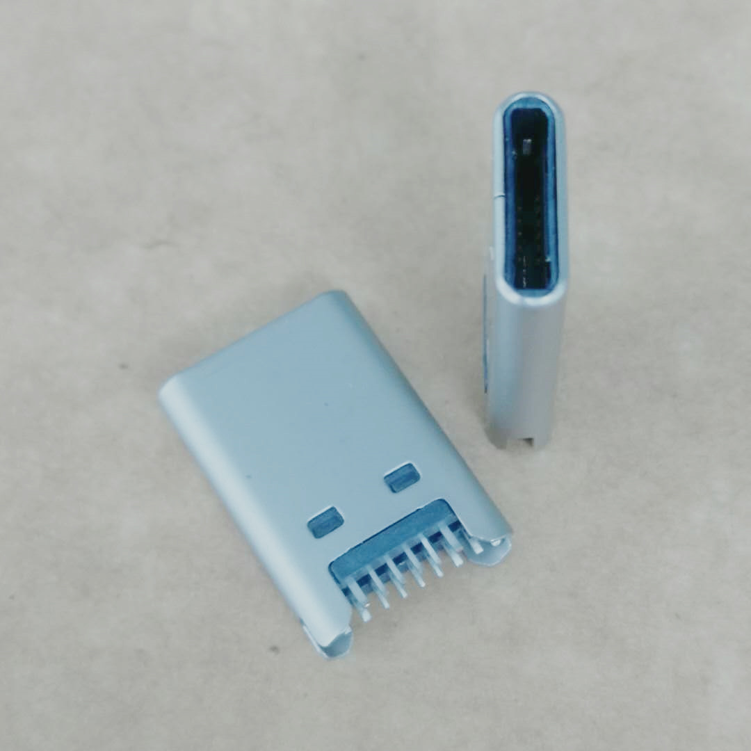 USB 3.1插头USB TYPE-C 24P公头 夹板0.  夹板0.8mm  冲压不带板