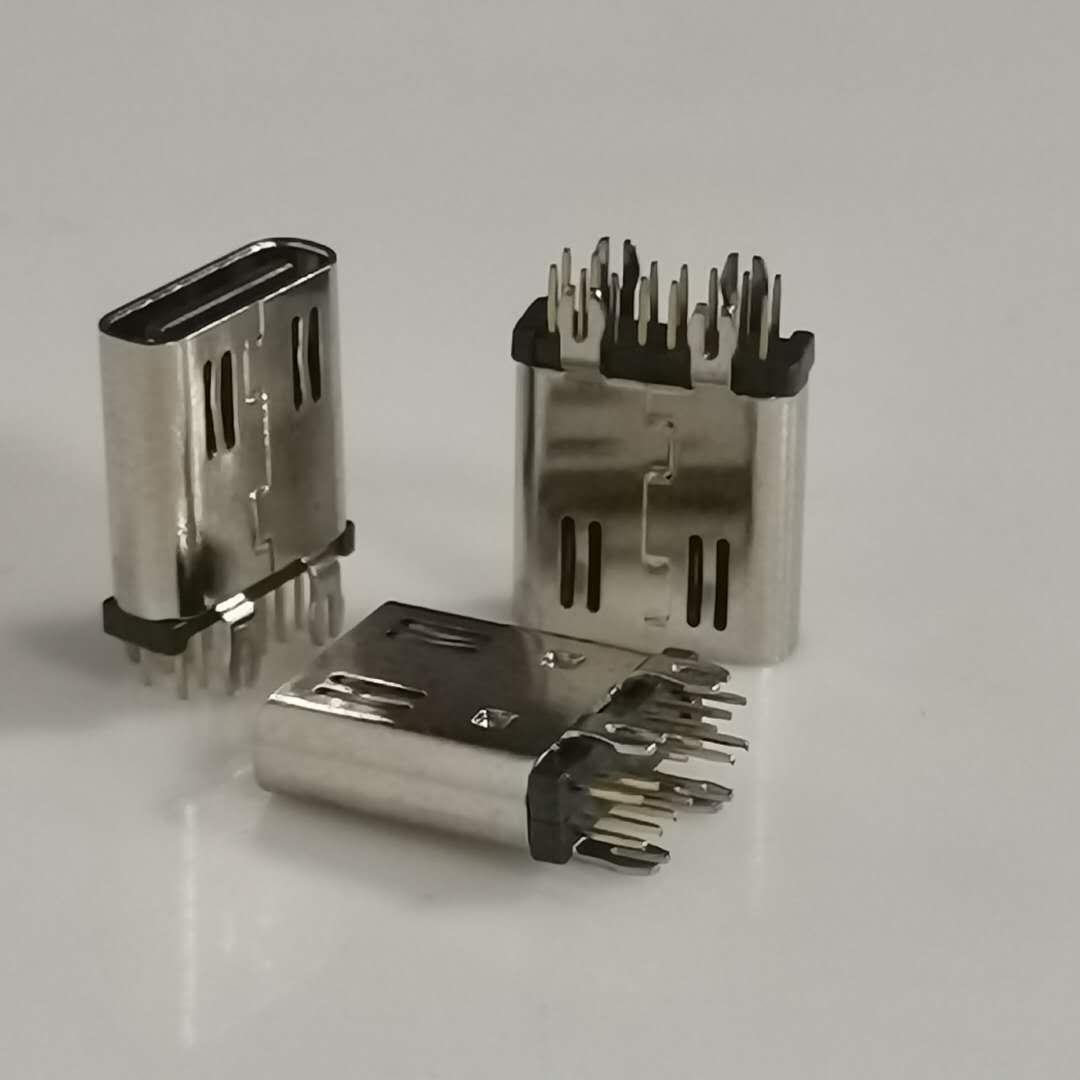 USB3.1 TYPE-C 14PIN直插母座  立式插板
