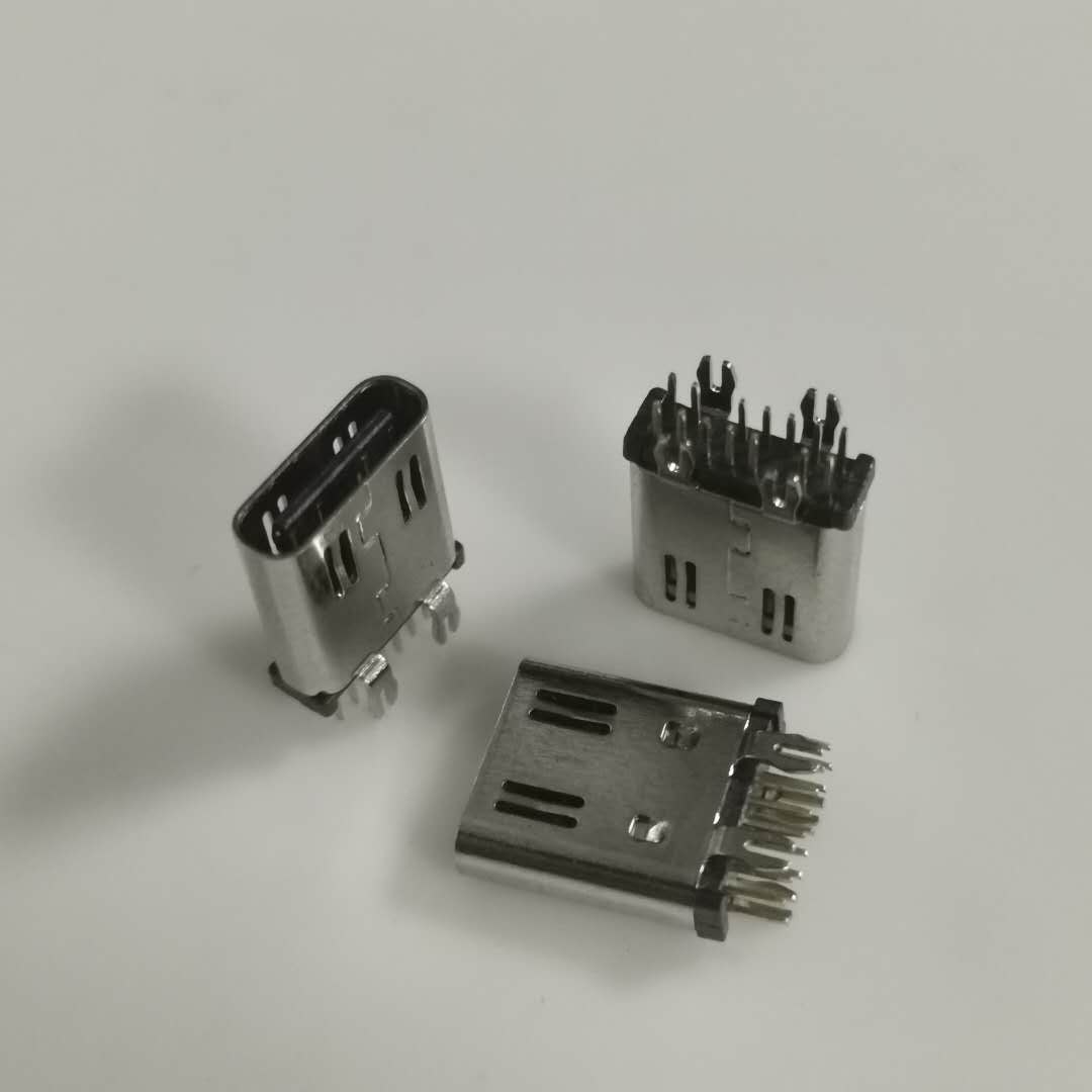 USB3.1 TYPE-C 14PIN直插母座  立式插板