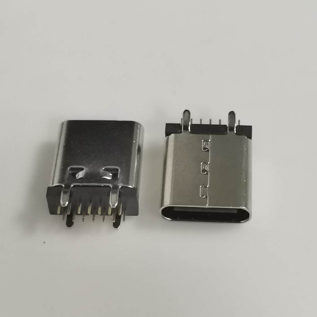 USB3.1 TYPE-C14PIN直立式插板母座USB 全  全插