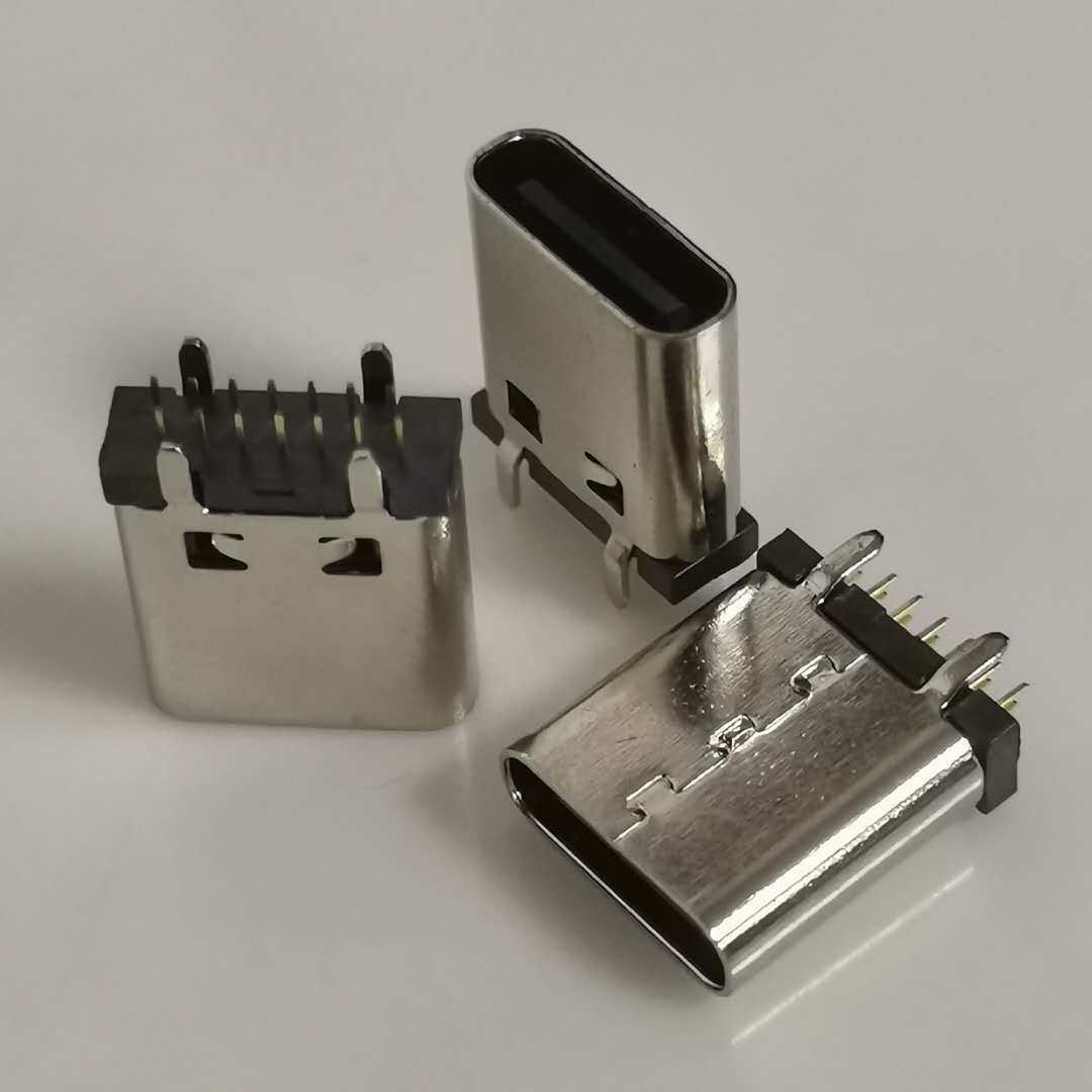USB3.1 TYPE-C14PIN直立式插板母座USB 全  全插