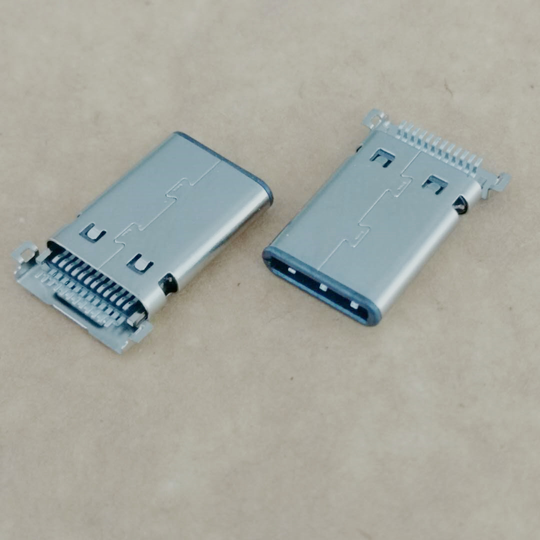 TYPE-C 沉板贴片公头 24P双排SMT 沉板0.95