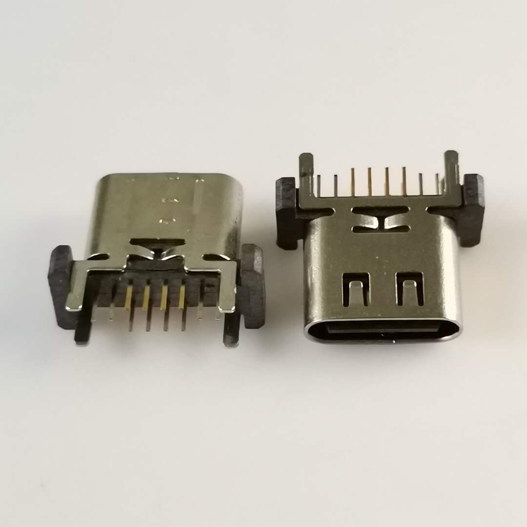 TYPE-C母座 USB3.1 16PIN直立式连接器 立式  立式全插