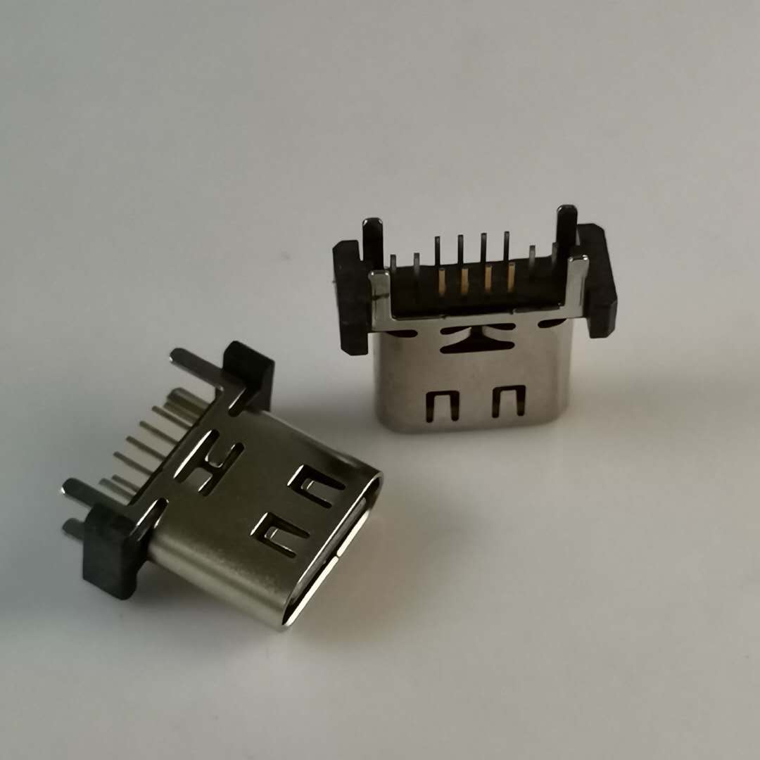 TYPE-C母座 USB3.1 16PIN直立式连接器 立式  立式全插