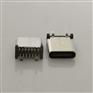 USB3.1 TYPE-C母座14PIN立式贴片smt+四脚
