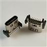 USB3.1 TYPE-C输出母座16PIN 直立式贴片 立