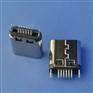 USB3.1 TYPE-C母座 12PIN双排夹板母头 带固