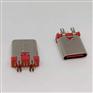 USB3.1 TYPE-C14P立式直插母座 180度插板D