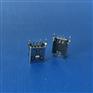 MINI USB 5PIN 180度直插 弯脚 铁壳 铜壳