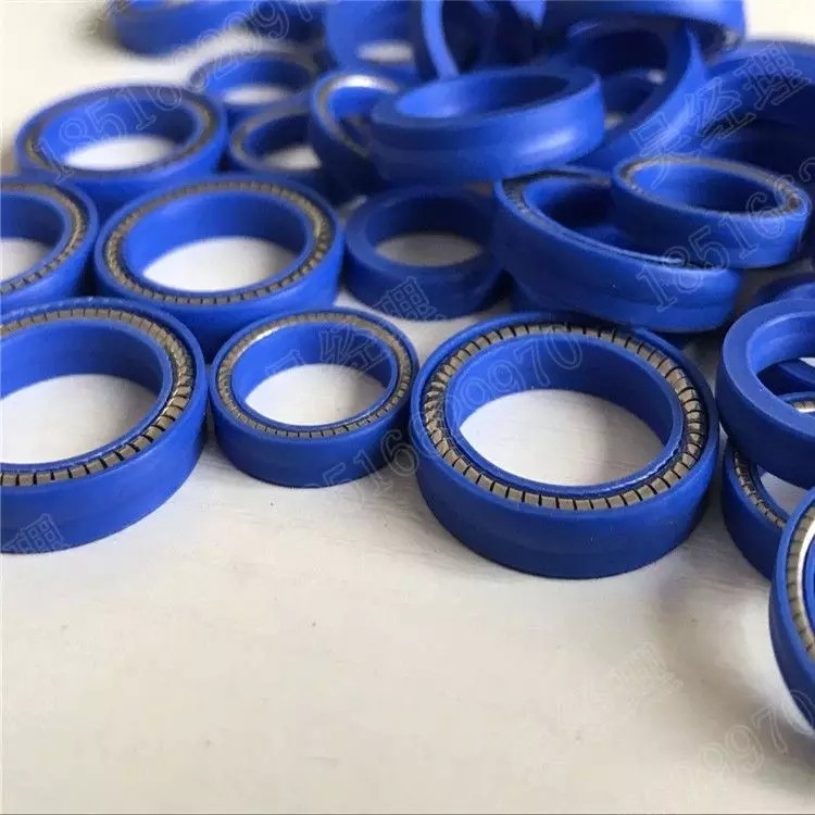 耐腐蚀蓝色四氟密封圈，蓝色特氟龙泛塞封  蓝色PTFE
