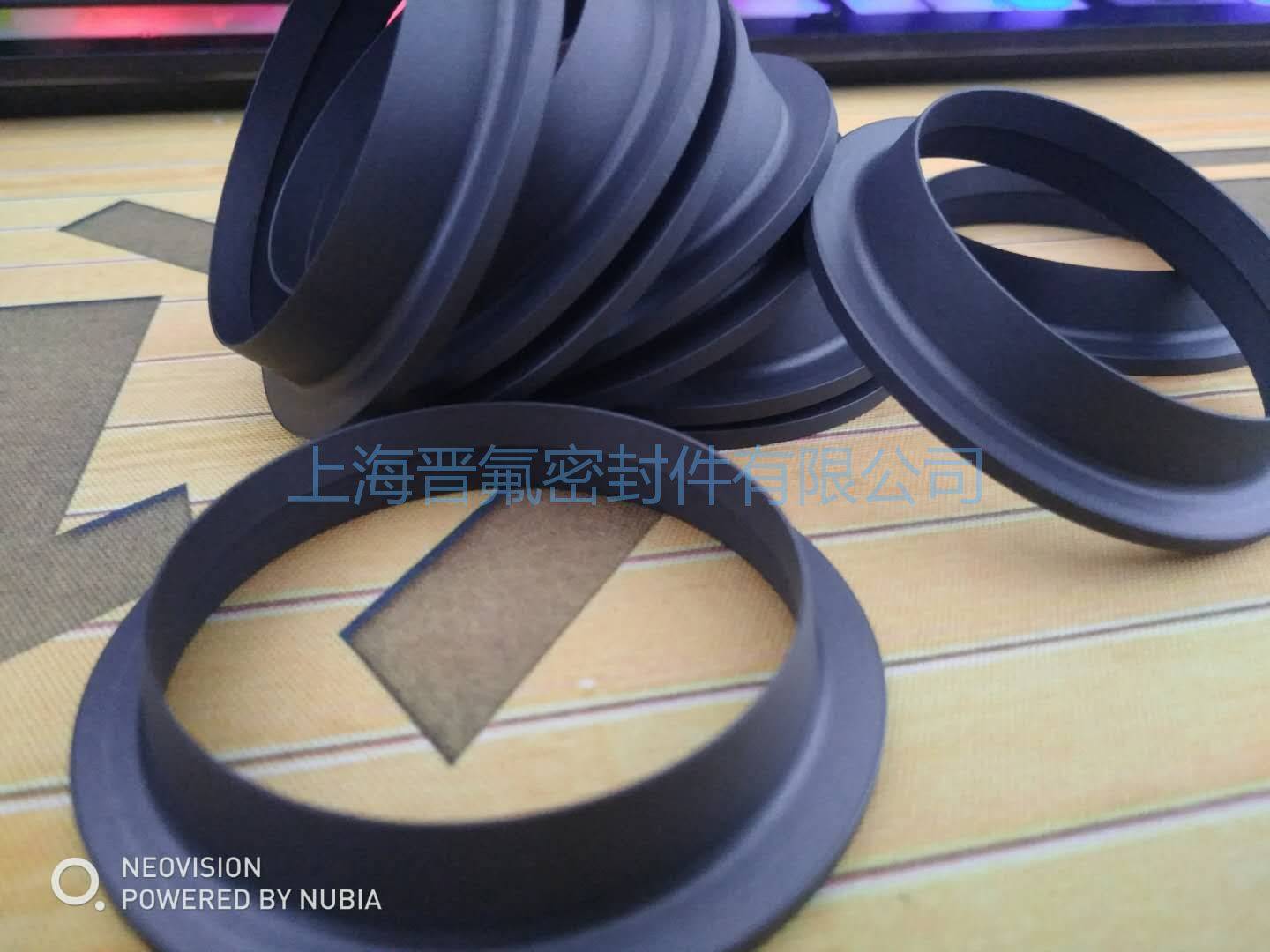 四氟碳纤维密封圈，RPTFE耐磨环  黑色四氟