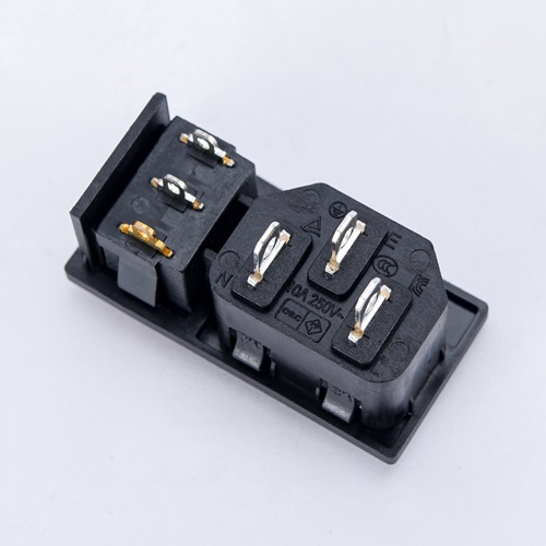 PSE 品字 二合一插座 BT-14-1E 带开关插座  PSE插座  品字插座