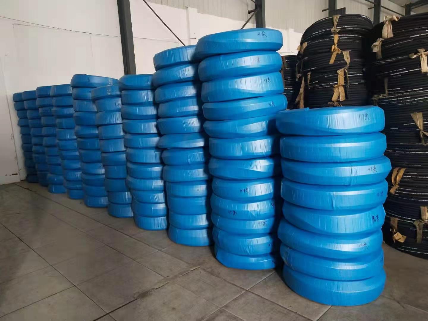 河北昊明 高压钢丝编织胶管  钢丝编织高压油管&nbsp;&nbsp;胶管总成