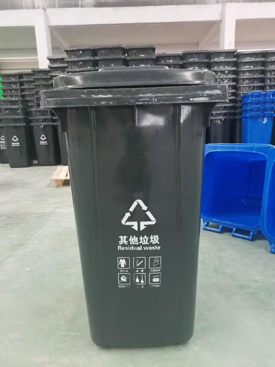 塑料垃圾桶-环卫垃圾桶-分类绿皮垃圾桶厂家直销