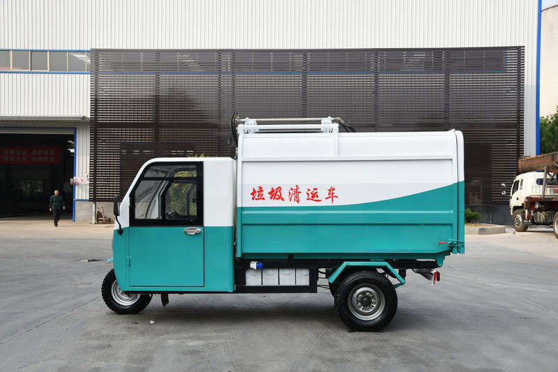 厂家供应新能源三轮挂桶式垃圾车  新能源挂桶车  三轮挂桶车  挂桶垃圾车