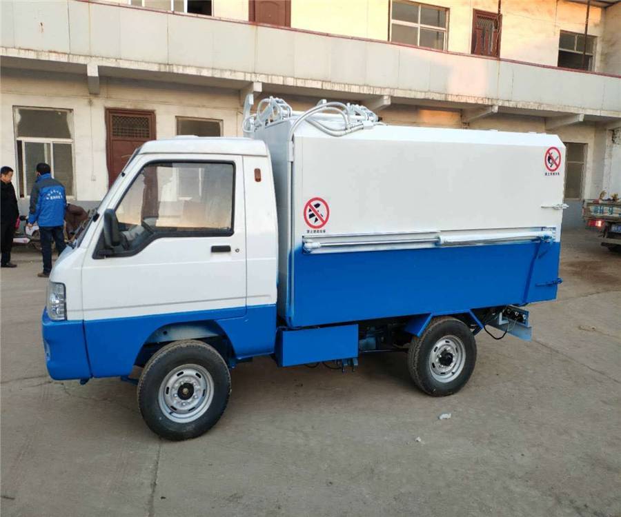 定制挂桶式垃圾车供应环卫电动四方挂桶车质保无忧  电动挂桶车  环卫四方挂桶车