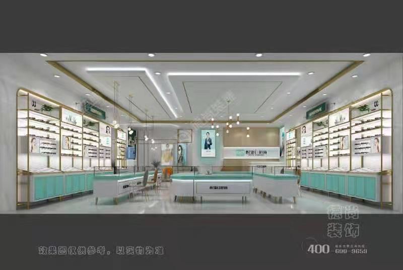 河北眼镜店装修展柜设计定制，眼镜店装修设计布局。&nbsp;&nbsp;店面装修设计
