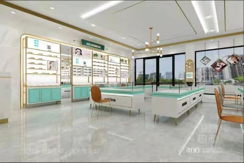 河北眼镜店装修展柜设计定制，眼镜店装修设计布局。&nbsp;&nbsp;店面装修设计