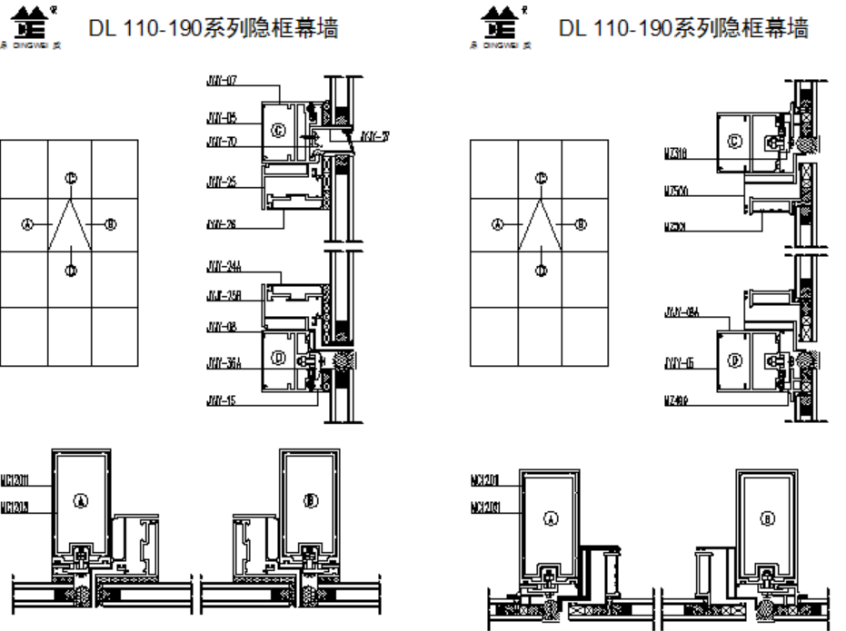 幕墙 立柱 横梁 节点厂家&nbsp;&nbsp;明框幕墙铝型材&nbsp;&nbsp;隐框幕墙铝型材&nbsp;&nbsp;半隐框幕墙率持续