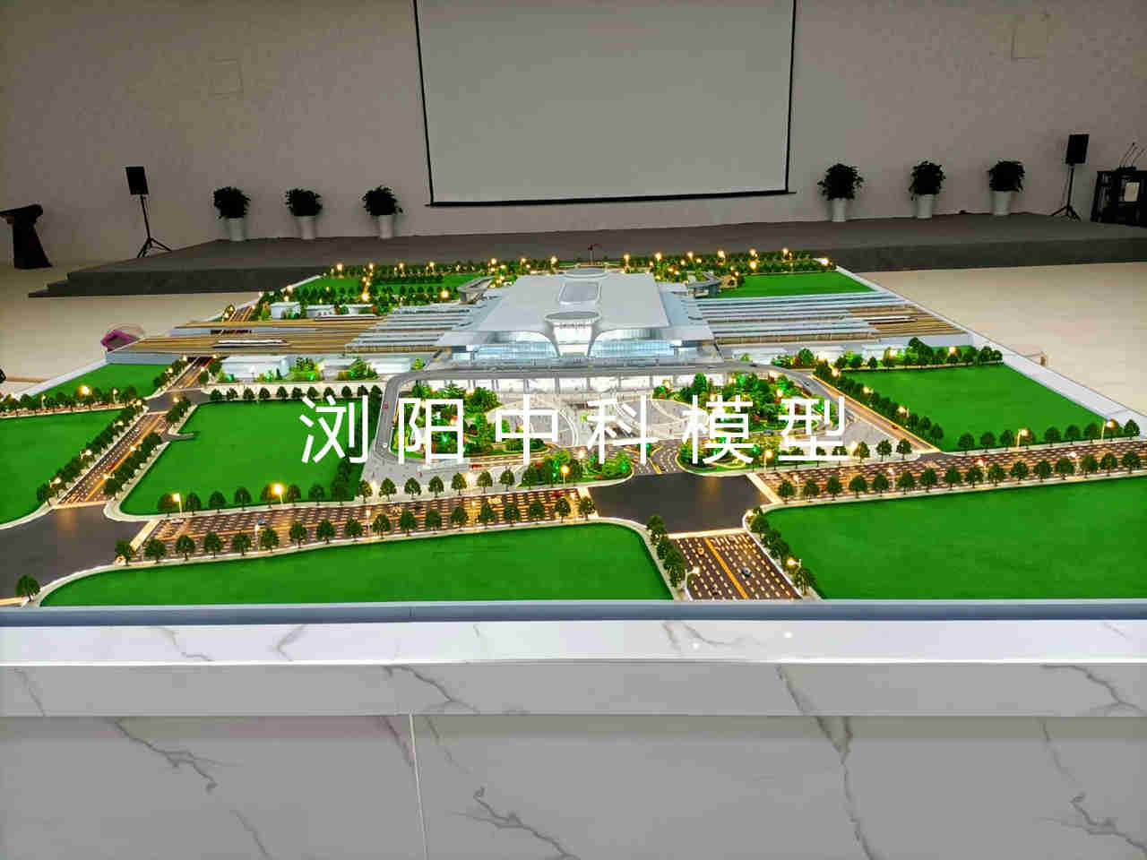 高铁模型，高铁站模型，高铁站沙盘模型