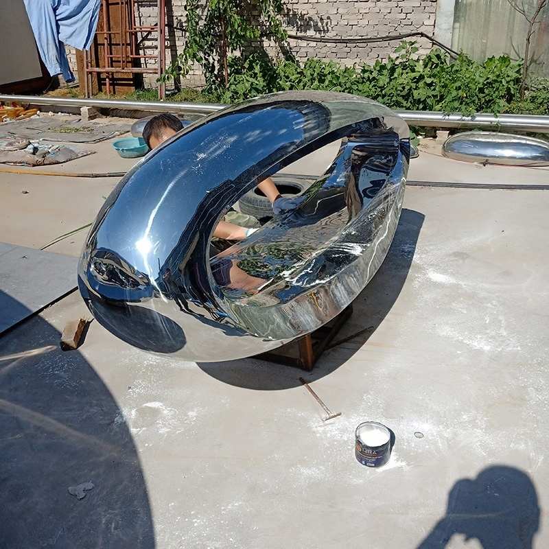 厂家定制大型不锈钢雕塑 异形造型摆件园林雕塑  异形雕塑