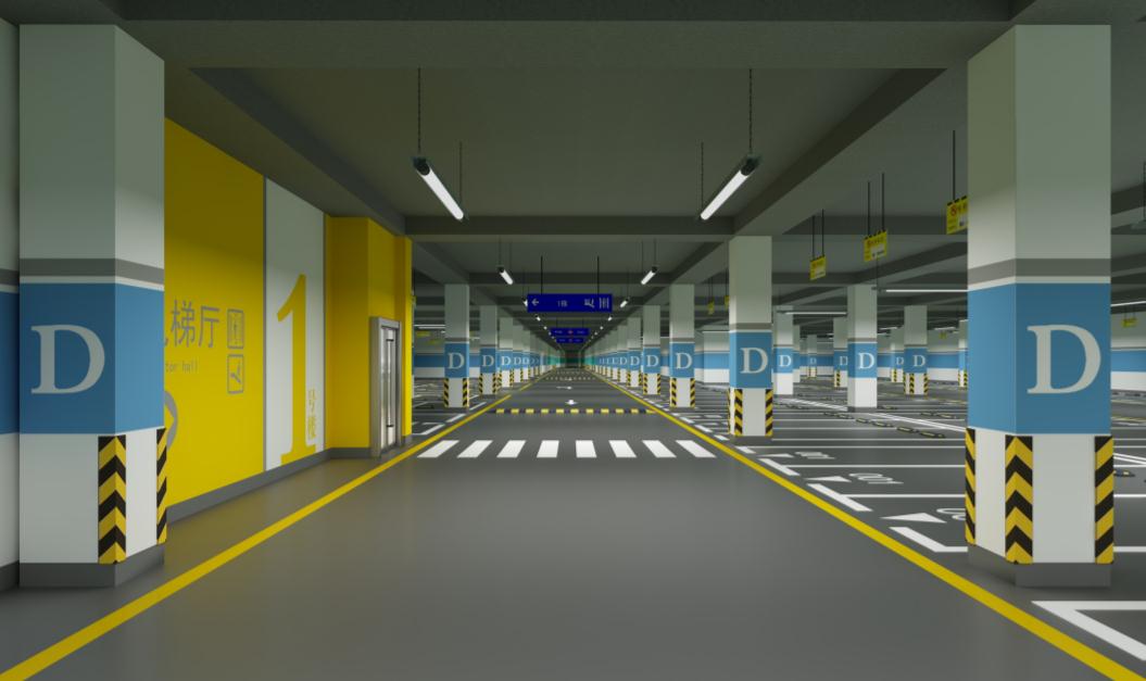 南京道路划线-达尊地下车库停车场导视和功能  南京停车场划线  南京停车场设施