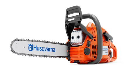 富世华Husqvarna钢筋混凝土墙切割-手持油锯445II  手持链锯  切割锯