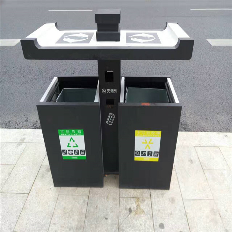 垃圾桶批发 街道镀锌板加厚环卫垃圾桶、塑木垃圾桶  不锈钢垃圾桶  镀锌板垃圾桶