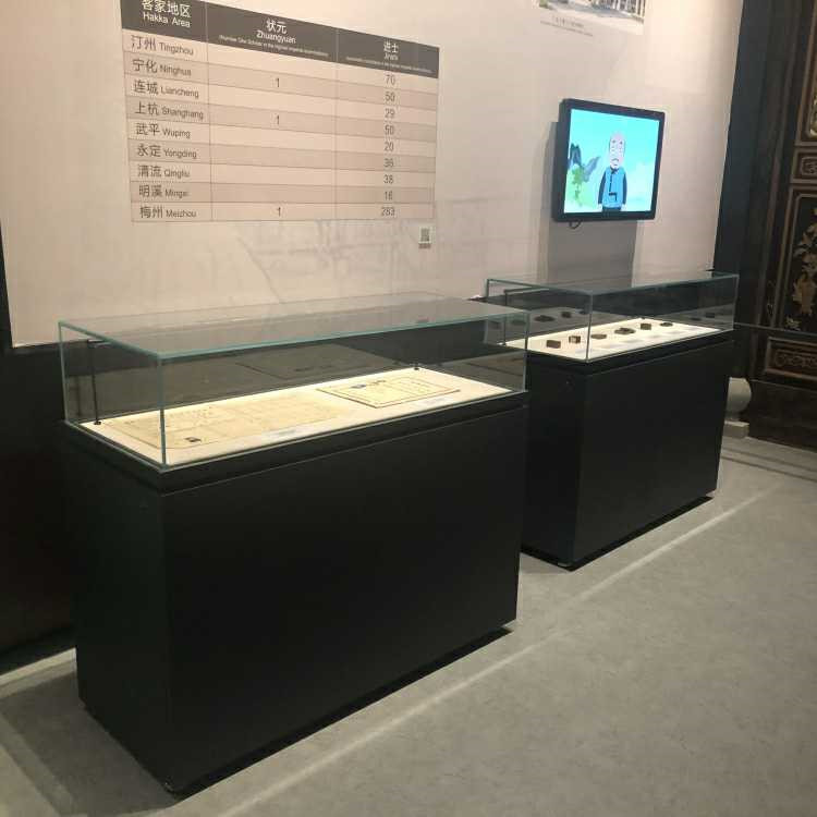 博物馆展柜制作厂家文物文玩展柜制作平柜五面柜制作
