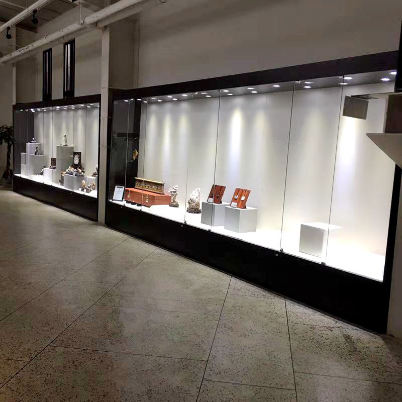 博物馆展示柜沿墙柜背柜通柜设计定制厂家