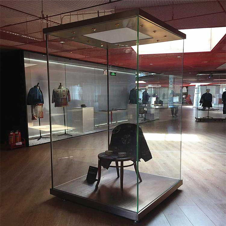 博物馆展示柜雕像艺术品独立柜制作古董瓷器展览柜定制