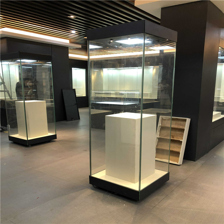 博物馆展柜博物馆玻璃全景独立柜古董瓷器展柜加工定制