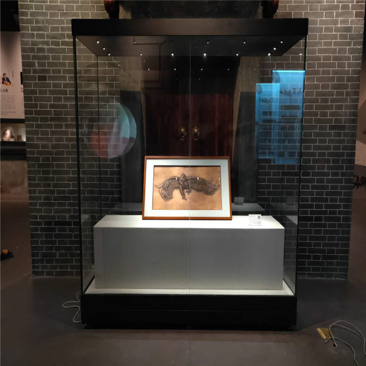 侧开门瓷器博物馆独立柜工厂形独立博物馆展柜定做  方形独立博物馆展柜