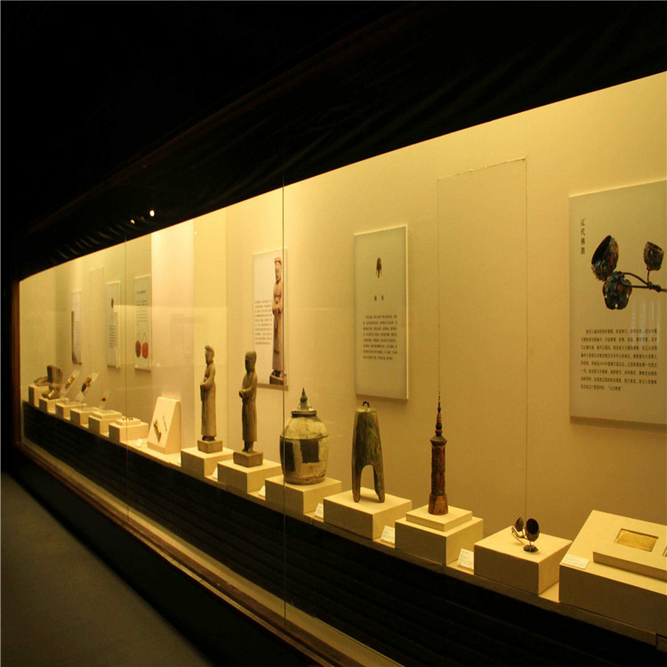 广东制作博物馆展柜通柜古董古物展柜文化馆展柜沿墙柜