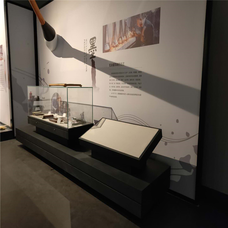 古董文物展示柜平柜厂家定制博物馆展示柜-隆成博具