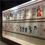 博物馆展示柜靠墙玻璃展柜钢制烤漆展柜沿墙柜加工定制