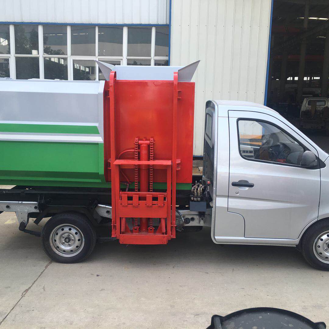 厂家定制大型挂桶车-新能源挂桶式垃圾车  新能源挂桶车  环卫挂桶垃圾车