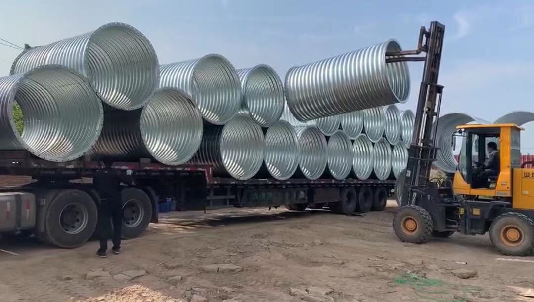 定制波纹管厂家供应 隧道涵洞金属波纹管厂家直供  波纹涵管  波纹管涵  金属波纹涵管