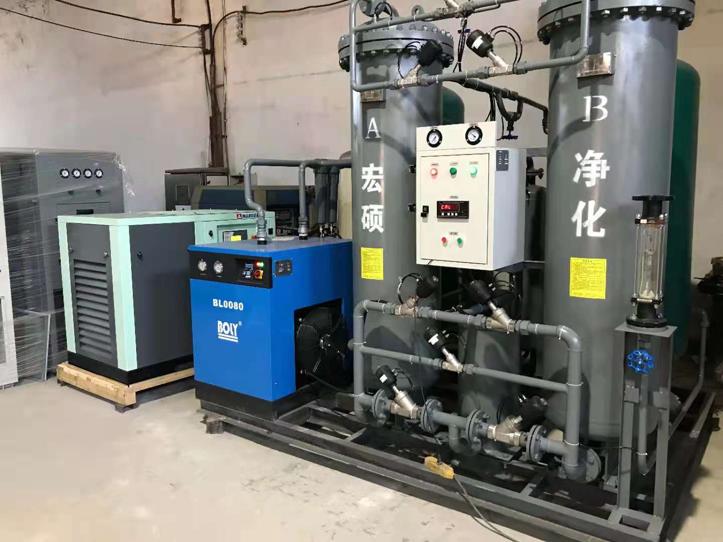 镀锌线氢氮混合保护气  制氮机厂家  苏州制氮机  氮气机多少钱