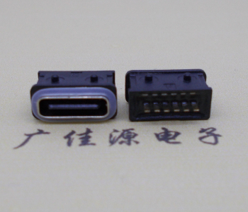 防水TYPE C母座6P立插  防水TYPE C 母座6P  防水TYPE C 6P立插  防水TYPE C6P