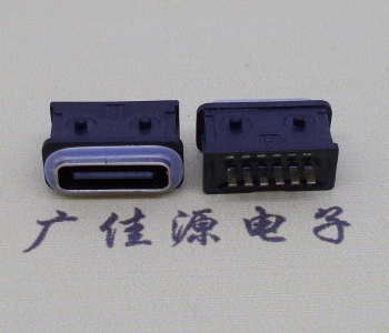 防水TYPE C母座6P立插  防水TYPE C 母座6P  防水TYPE C 6P立插  防水TYPE C6P