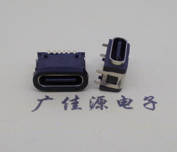 防水TYPE C母座6P四脚插板  防水TYPE C 母座  防水TYPE C 6P母座  type c母座6p