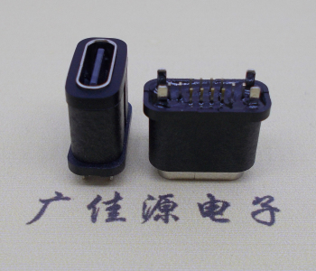 TYPE C16P防水立插母座  防水TYPE C 母座16P  TYPE C母座16P立插  type c母座16p